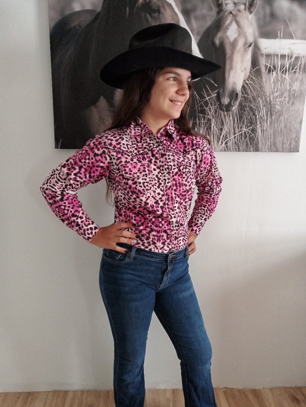 Cowgirl Hardware Pink Leopard
